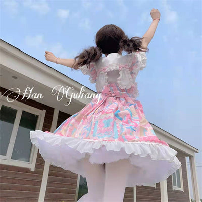 Vestido JSK Lolita Kawaii con Tirantes - Diseño Casa de Dulces para Verano - Image 17