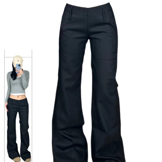 Pantalón de Talle Bajo Acampanado Mujer - Ajuste Slim con Caída Perfecta - Image 2