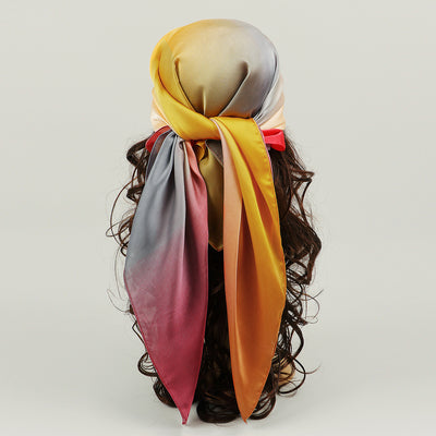 Pañuelo de Seda Artificial Degradado 90cm - Accesorio Versátil para Cualquier Estilo - Image 10