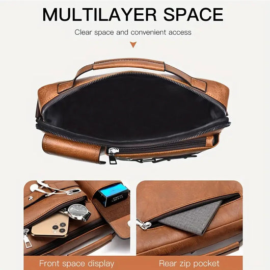 Bolsa Crossbody Commuter Premium para Hombre - Estilo Casual - Image 12