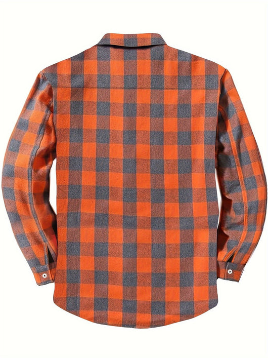 Camisa de Franela a Cuadros para Hombre - Uso Todo el Año - Image 41