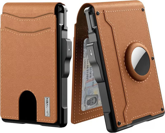 Cartera Hombre Portacédulas Gran Capacidad Fibra Carbono Metal - Image 10