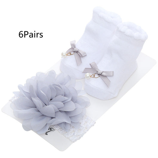 Calcetines para Bebé con Encaje y Rayas - Estilo Europeo - Image 3