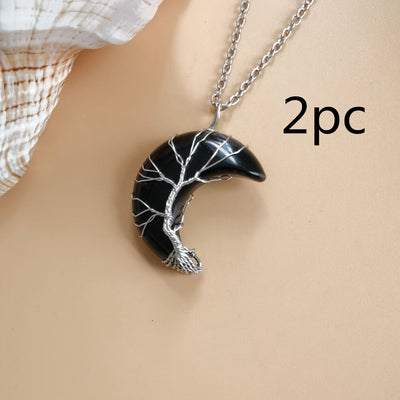 Collar Árbol de la Vida en Amatista Natural Hecho a Mano - Colgante de Fortuna - Image 16