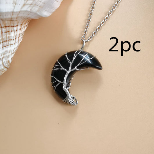 Collar Árbol de la Vida en Amatista Natural Hecho a Mano - Colgante de Fortuna - Image 16
