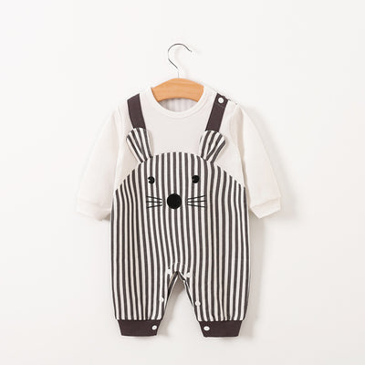 Pijama Enterizo de Algodón Cálido con Diseño Infantil para Otoño - Image 6