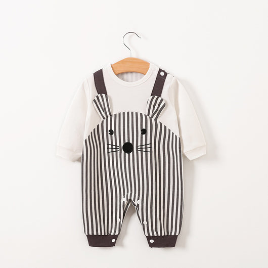Pijama Enterizo de Algodón Cálido con Diseño Infantil para Otoño - Image 6
