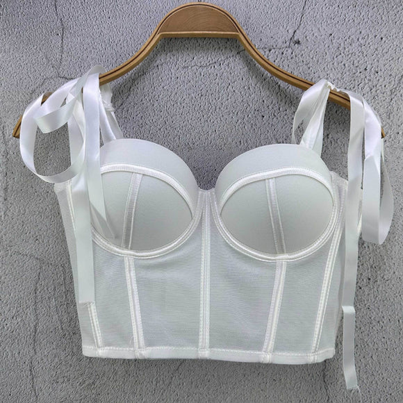 Camisola Sostén de Cinta Francesa con Varillas
