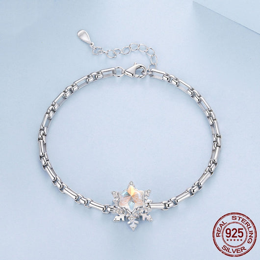 Pulsera de Plata 925 Cadena Minimalista Redonda
