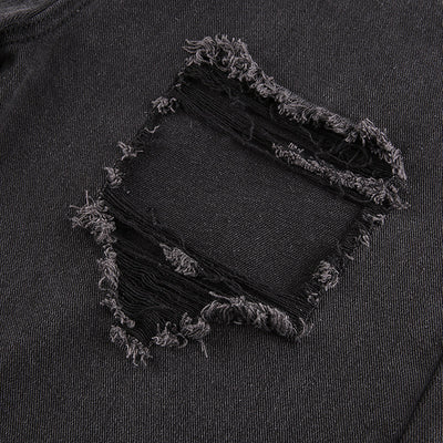 Jeans Casual Rotos con Bordes Crudos para Mujer - Estilo Trendy y Sexy - Image 9