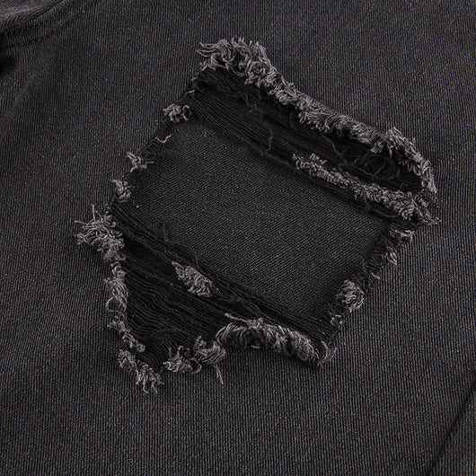 Jeans Casual Rotos con Bordes Crudos para Mujer - Estilo Trendy y Sexy - Image 9