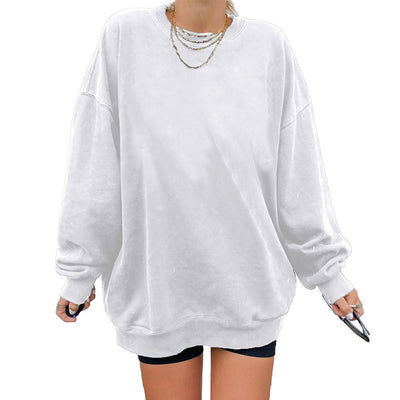 Sudadera Suelta sin Capucha con Estampado de Letras para Mujer - Image 5