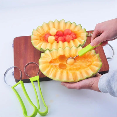 Excavador de Frutas 3 en 1 de Acero Inoxidable - Cuchara Multiusos Portátil - Image 12