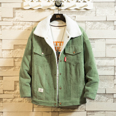 Chaqueta Acolchada de Pana para Hombre con Forro de Lana - Image 8