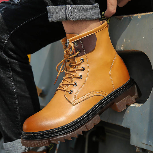 Botas de Trabajo Altas para Hombre con Forro Cálido Talla Grande - Image 10