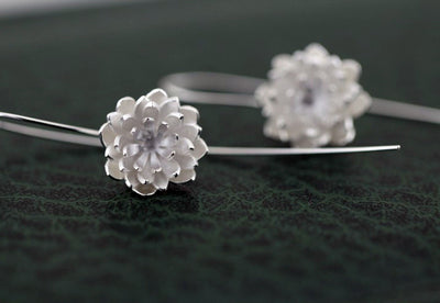 Aretes de Plata Esterlina 925 Diseño Loto - Image 10