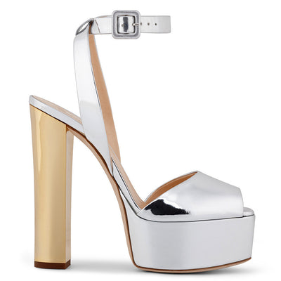 Zapatos Plataforma Color Block con Tacón Grueso para Mujer - Image 7