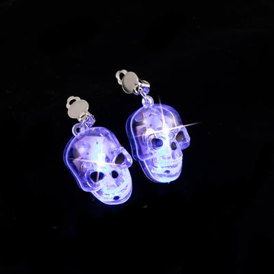 Aretes LED Luminosos Temática Halloween - Diseño Calabaza y Fantasma