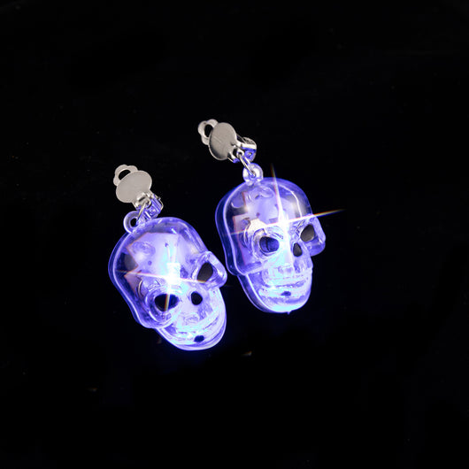 Aretes LED Luminosos Temática Halloween - Diseño Calabaza y Fantasma
