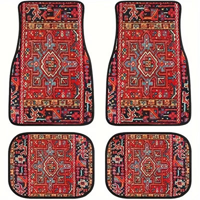 Juego de Tapetes para Auto Estilo Bohemio Retro - Image 9