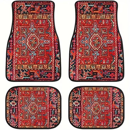 Juego de Tapetes para Auto Estilo Bohemio Retro - Image 9