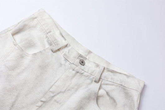 Pantalón Cargo Recto Holgado con Pliegues y Costuras Desgastadas - Image 11