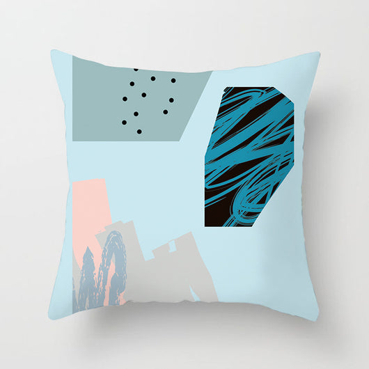 Funda de Almohada Geométrica Moderna en Poliéster Peachskin - Image 64