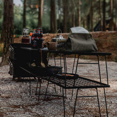 Mesa de Camping Plegable Multifunción para Picnic y Asado - Image 9