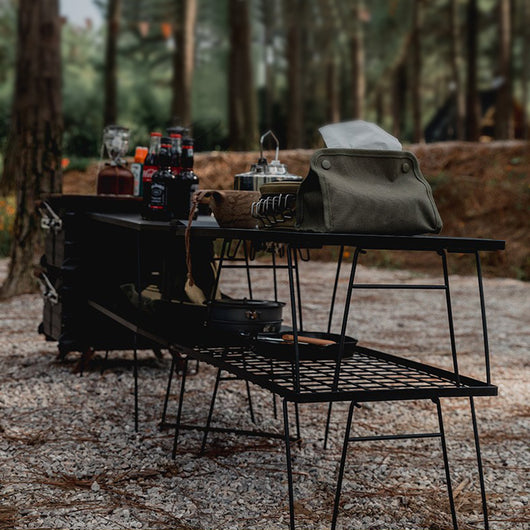 Mesa de Camping Plegable Multifunción para Picnic y Asado - Image 9