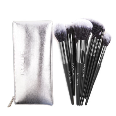 Set de 10 Brochas de Maquillaje Profesional para Principiantes