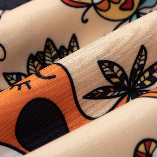 Camisa Retro Estampada de Manga Corta para Hombre - Image 9