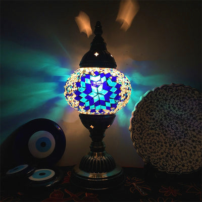 Lámpara de Mosaico Turco Vintage Art Deco Cristal Artesanal Luz Romántica - Image 24