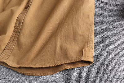Camisa de Trabajo Retro con Bolsillos 3D - Algodón Manga Larga Hombre - Image 12