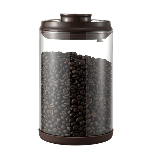 Recipiente Hermético de Vidrio Borosilicado para Café y Almacenamiento