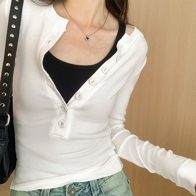 Blusa Interior Ajustada de Manga Larga Pure Desire - Diseño Elegante para Mujer - Image 5