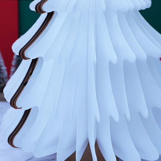Lámpara LED de Árbol Navideño Plegable de Madera con Luces Coloridas - Image 3
