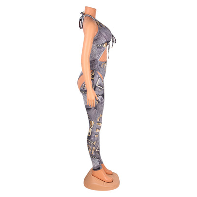 Jumpsuit Ajustado con Espalda Abierta y Estampado Digital - Image 6