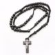 Collar de Cruz de Madera, Joya Cristiana - Image 2