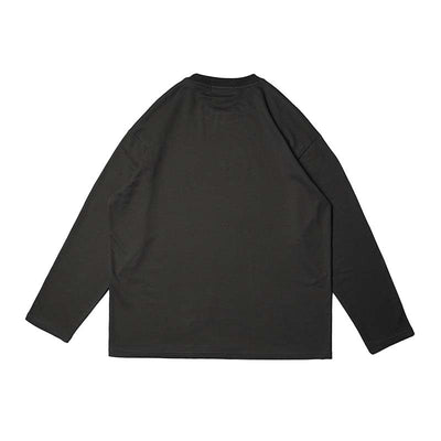 Playera Hombre Manga Larga Suelta con Estampado de Caracteres - Image 15