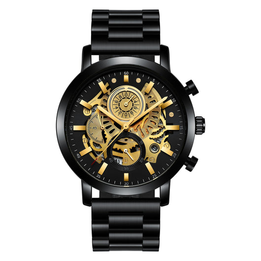 Reloj Multifuncional para Hombre con Diseño Calado y Calendario - Image 3