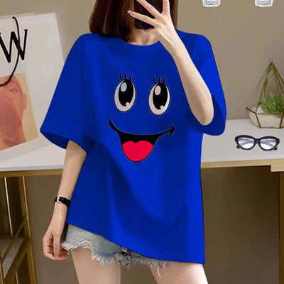 Playera Estampada de Algodón con Diseño Cartoon para Mujer - Image 8