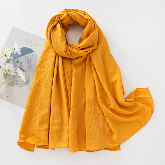 Pañuelo de Rayón Natural con Efecto Arrugado - Accesorio Versátil para Bolso - Image 50