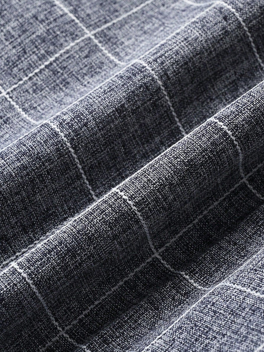 Chaleco y Pantalón de Vestir a Cuadros para Hombre - Conjunto Ejecutivo de 2 Piezas - Image 16