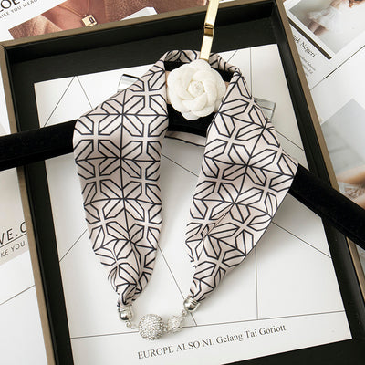 Pañuelo de Seda con Cierre Magnético - Protección y Elegancia para el Cuello - Image 17