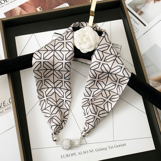 Pañuelo de Seda con Cierre Magnético - Protección y Elegancia para el Cuello - Image 17