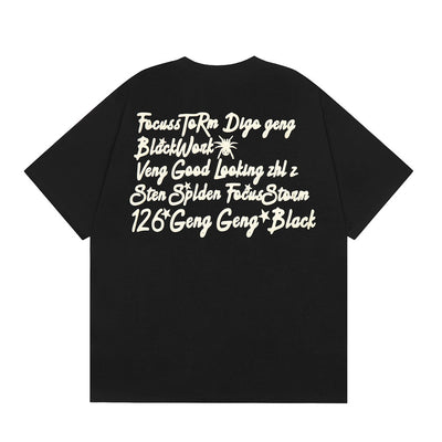 Camiseta Estampado Araña de Manga Corta para Hombre - Image 16