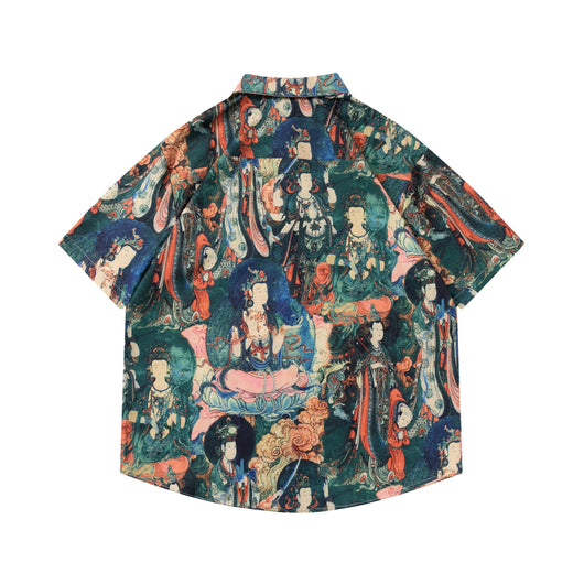 Camiseta Ukiyo Estampado Completo Manga Corta Unisex - Image 3