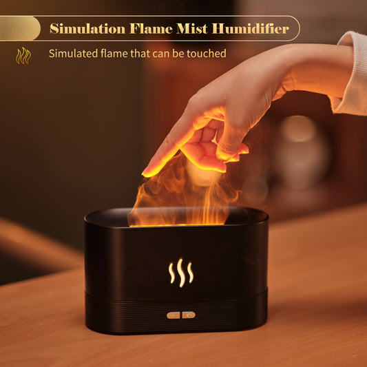 Difusor Aromático con Luz de Llama y Humificador de Niebla sin Agua - Image 2