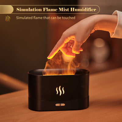 Difusor Aromático con Luz de Llama y Humificador de Niebla sin Agua - Image 2