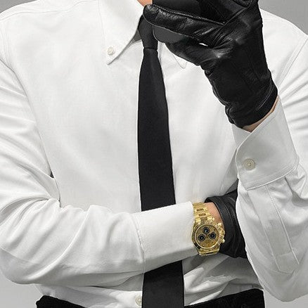 Camisa Italiana de Cuello Puntiagudo Manga Larga para Hombre